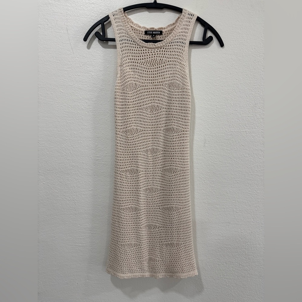 Steve Madden Cream Knit Midi Dress